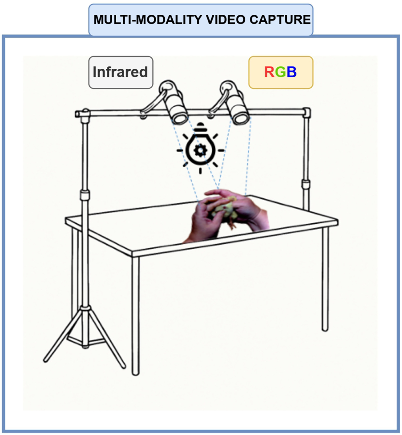 RGB and infrared camera setup for VentVision
